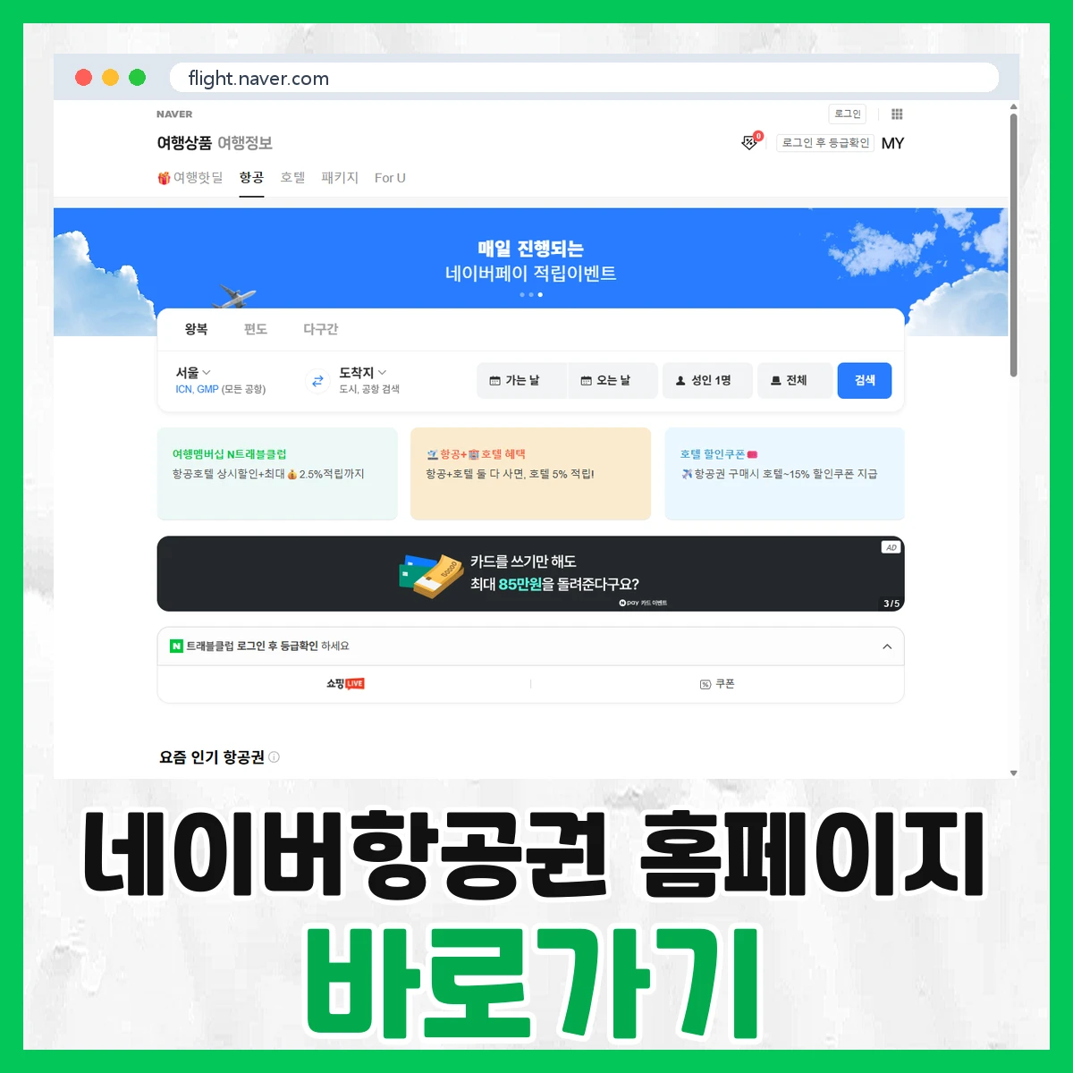 네이버항공권
