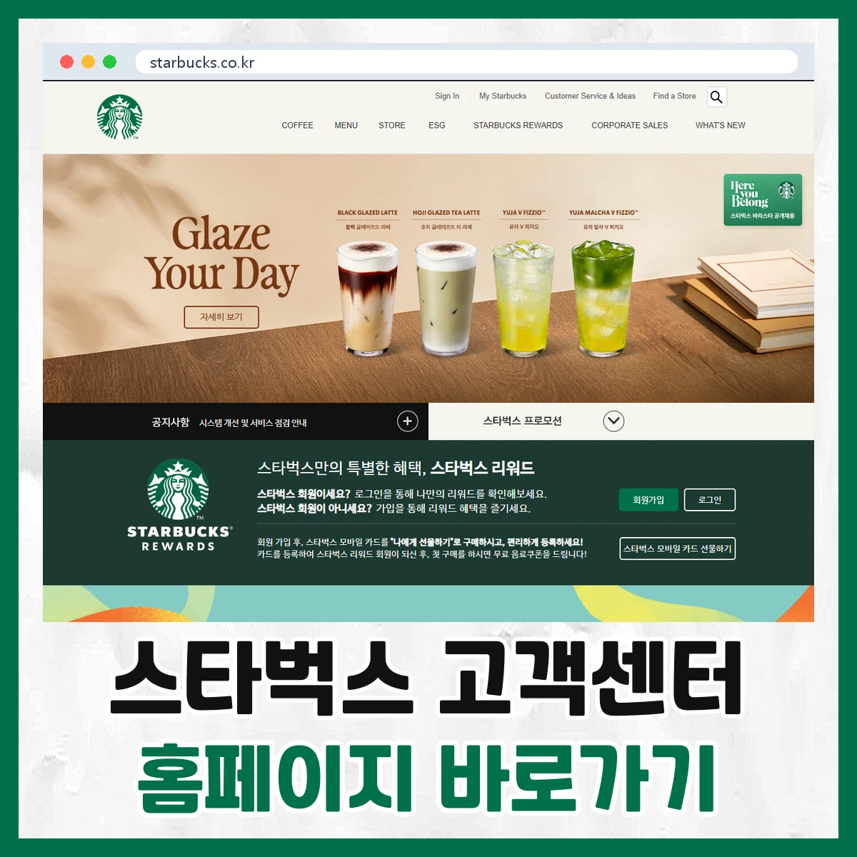 스타벅스 고객센터